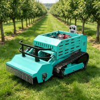 Tondeuse robotisée télécommandée sur chenilles RC, lame de 800 mm, moteur diesel 4 temps, pour terrains accidentés, vergers et fermes, homologuée CE EPA