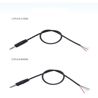 Câbles d'extension audio Kebaolong AUX stéréo 3,5 mm TRS 3-4 pôles mâle-femelle Jack PVC pour voiture, HDTV et caméra
