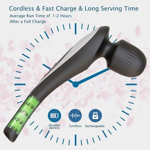 Palu pijat elektrik tanpa kabel dan dapat diisi ulang, dengan 8 kekuatan berbeda untuk terapi seluruh tubuh hingga menghilangkan nyeri otot - Product Image 5