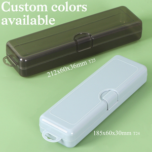 SUNSHING Custom Electric <b>Toothbrush</b> Travel Case Make Up Brush Organizer Plastic Tongue Scraper Box Toothpaste <b>Holder</b> Case - Product Image 2