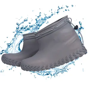 Herbruikbare Regen Boot Anti Slip Overschoenen Waterdichte Rubber Siliconen Sneaker Waterhoes Hoge Kwaliteit Unisex Outdoor Schoenen Bieden