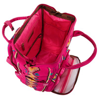Sac de Style Ethnique pour Maman Sac 20-35L Étanche PU Poignée Souple De Poche Multifonctionnel Bébé Poussette Sac 15 pouces