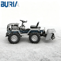 Prix de gros 18 HP 4WD tracteur compact Agriculture Mini Garden Labour Rotary Tiller Gear Drive Mower Farm Garden Tilling