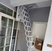 Échelle escamotable et pliable en alliage de titane-magnésium de qualité supérieure, capacité 300 kg, pour grenier et loft intérieurs