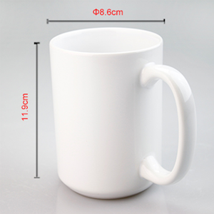 Tasses à sublimation en céramique de 15 oz en porcelaine fine, <span class=keywords><strong>fournisseur</strong></span> de tasses vierges de qualité supérieure, blanches nacrées, personnalisables pour café - Product Image 3