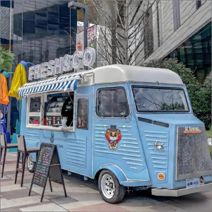 Camión de Comida Móvil Eléctrico Retro Directo de Fábrica con Máquina Comercial de Hielo Raspado para Postres en el Mercado Nocturno del Centro de la Ciudad - Product Image 2