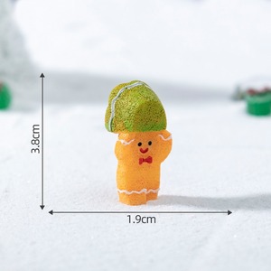 Venta al por mayor 3D Navidad Mini resina pan de jengibre hombres animales figuritas adornos Navidad encantos para DIY Navidad vacaciones Acción de Gracias graduación - Product Image 6