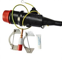 Connecteur séparable droit 24 kV 250 A avec œillet de mise à la terre pour unité de moteur haute tension intérieure