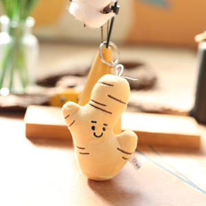 Популярный милый и очаровательный плюшевый брелок-подвеска в виде овощей: лук-порей, перец чили, имбирь, кукла-брелок для сумки - Product Image 3