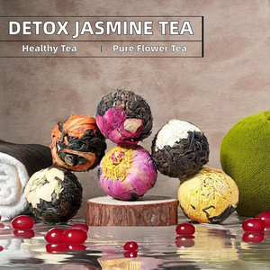 Hữu cơ hoa nhài nở Trà DETOX khô puer bóng sức khỏe và lợi ích thảo dược đóng gói trong một túi - Product Image 2