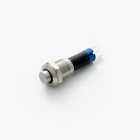 Interrupteur à bouton-poussoir sans éclairage en acier inoxydable de 10 mm (PM10H-11Z/S, CE, ROHS)