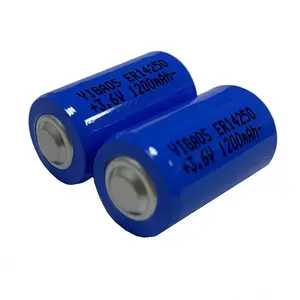 Igaos-baterías principales para placa de circuito pequeña, baterías de 3,6 V CR C2 er14250 14280 14500 14505 16340 14250, 3,6 V 1200mAh