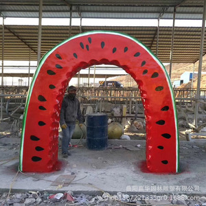 Escultura de Fibra de Vidrio para Tienda de Frutas y Verduras, de Múltiples Piezas, para Montaje en Suelo Exterior, Combinación de Naturaleza Muerta de Forma Irregular - Product Image 2