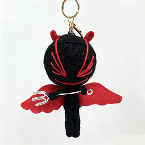 Portachiavi Bambola Voodoo Artigianale Personalizzata, Supereroe Mostro, Ciondolo Borsa Imbottito, Regalo di Halloween All'ingrosso | Giocattoli TYL - Product Image 1