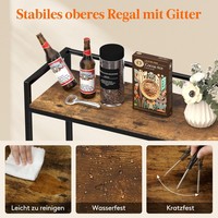 3-stufiges Metall-Getränke- und Bier-Präsentationsregal Freistehendes Mehrzweck-Aufbewahrungsregal