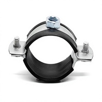 Support de fixation réglable pour tuyau en caoutchouc avec écrou de soudure 3/8 po, finition zinc, pour montage mural/plafond, en acier au carbone, pour tuyau de 20 mm, garantie 3 ans