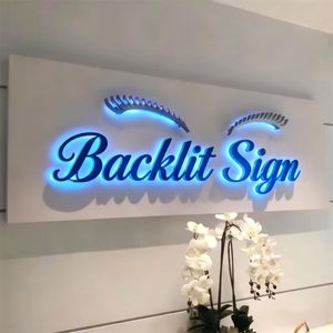 Custom LED Backlit 3D Stainless Steel Channel Letters Signage Outdoor Business Advertising Waterproof IP65 Car Bluetooth Control - Product Image 2