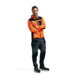 BLAKLADER - 493021175399XXL Veste tricotée Orange/Noir-EAN 7330509446317 VESTES DE TRAVAIL VESTES D'HIVER SOFTSHELL ET VESTES REMBOURRÉES - Product Image 3