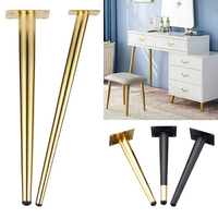 Pieds de meubles pieds de luxe modernes lit en acier canapé armoire métal remplacement meubles accessoires or canapé pieds