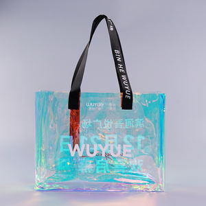 Высококачественная прозрачная Водонепроницаемая Подарочная сумка из ПВХ прозрачная пляжная сумка для покупок с логотипом - Product Image 2