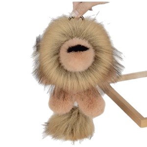 Tren 2025 baru kedatangan kustom boneka singa mewah liontin gantungan kunci Unisex ukuran dapat disesuaikan 11-30cm untuk tas boneka mobil menggunakan PP kapas - Product Image 4