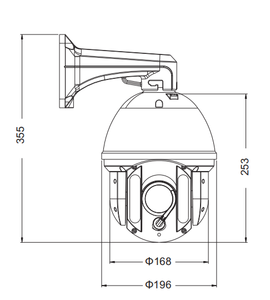 Caméra PTZ HD avec zoom optique 30x <span class=keywords><strong>et</strong></span> IR intelligent, vision nocturne <span class=keywords><strong>et</strong></span> PoE pour la détection industrielle ou la sécurité - Product Image 2