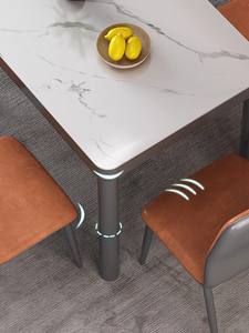 Juego de mesa de comedor de fibra de vidrio Yi moderno clásico barato de 4 plazas/mesa de comedor y silla - Product Image 4