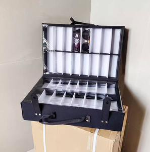 Kính máy phụ kiện quang học hành lý Kính mát hiển thị trường hợp lưu trữ Kính mắt hộp hiển thị xách tay foldaway thuận tiện - Product Image 4