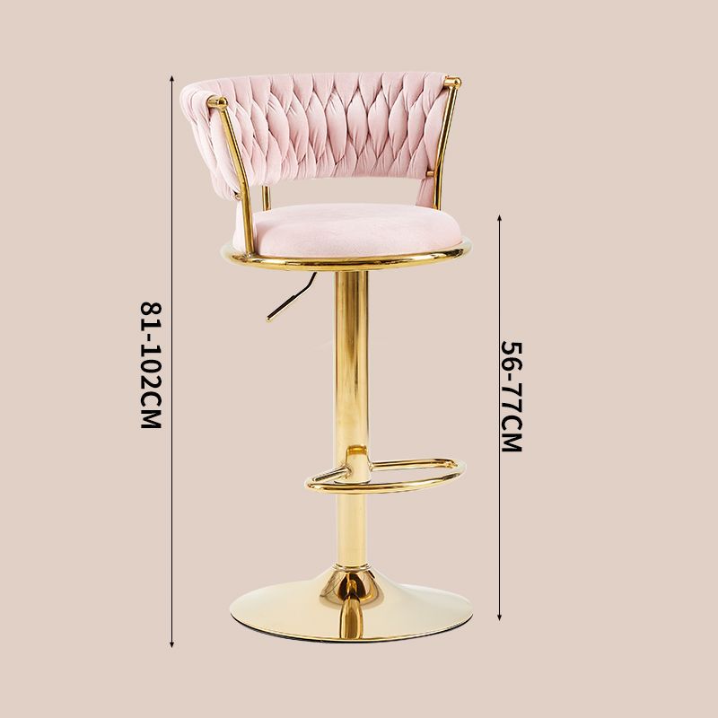 Girly pink-tall gold plated feet