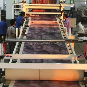 Línea de producción de extrusión de Panel de hoja de mármol artificial de Pvc/máquina de fabricación de hoja de rodapié de mármol de PVC