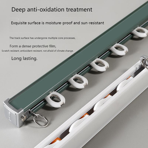 Phong Cách Hiện đại Kim Loại Dọc Mù Đường Sắt Theo Dõi Mịn Rèm Trượt Theo Dõi Cho Trang Trí Nội Thất - Product Image 4