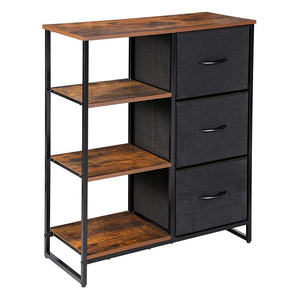 Modern Fabric Dresser Organizers and <b>Storage</b> Living Room <b>Cabinet</b> With Drawer - Product Image 1