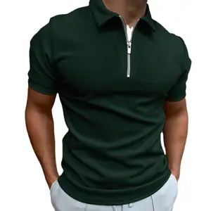 2023 गर्मियों में पुरुषों की पोलो शर्ट ठोस रंग लघु आस्तीन अंचल टी शर्ट आकस्मिक फिट शीर्ष यूरोपीय और अमेरिकी पुरुषों की 5XL