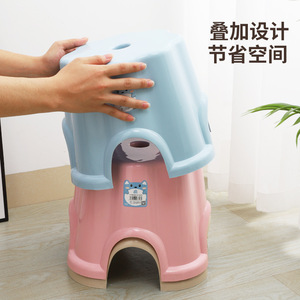 Hundreds Of Words <b>Plastic</b> Bath <b>Stool</b> For Adults And Kids Blue PP Material Bathroom Furniture - Product Image 4