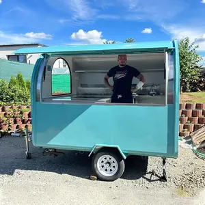 Food Trailer Cart Voor Europese Mobiele Food Trailers Met Verschillende Kleur