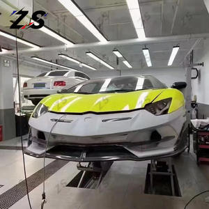 ZS vente directe d'usine Kit de carrosserie en Fiber de carbone <span class=keywords><strong>SVJ</strong></span> Style pour <span class=keywords><strong>Aventador</strong></span> Lp700 LP720 LP750 pare-chocs de voiture avant becquet de capot - Product Image 5