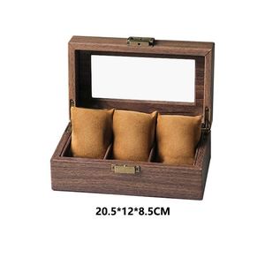 Caja de Madera para Relojes de Viaje con 6 Ranuras, Artesanía en Madera, para Hombre - Product Image 1