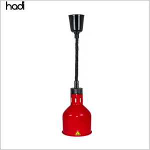 Lampu hangat listrik merah HD 250W, lampu prasmanan gantung panas dapat ditarik untuk restoran Hotel dapur dengan Watt rendah dan dapur industri