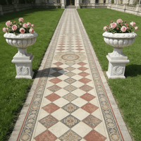 Vaso de Flores de Mármore Esculpido à Mão para Jardim, Vaso Grande de Mármore Natural para Decoração de Casa