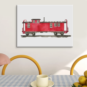 Semplice camion di salvataggio rosso tela appesa a muro foto su misura <span class=keywords><strong>stampa</strong></span> per la decorazione della parete della stanza dei bambini fabbrica di decorazione della parete - Product Image 2