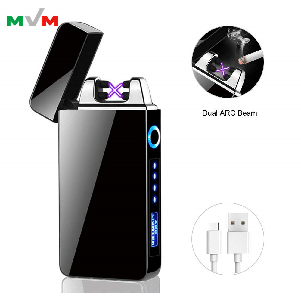 MLT227 USB перезаряжаемая ветрозащитная зажигалка, экологически чистая беспламенная электрическая usb-зажигалка, оптовая продажа
