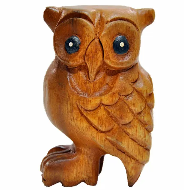 Wooden ornaments owl whistle wooden owl ornaments