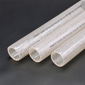ASCENT INDIA Indoflex PVC 37.5mm Manguera Trenzada Ligera (LBR) Transparente Reforzada Flexible para Transferencia de Agua 45mm DE 5 Bar - Product Image 1