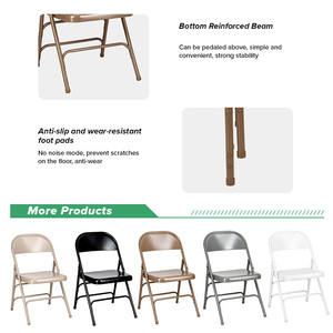 Nordic Simple Design Portable Ergonomic Durable Metal Home Living Room Dining <strong>Folding</strong> Office <strong>Chair</strong> <strong>for</strong> Bedroom Use