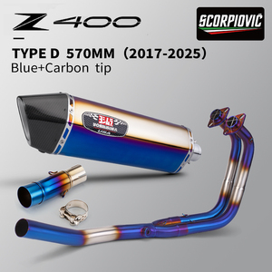 Per moto NINJA400 Z400 sistema di scarico completo 51MM moto raccordo anteriore tubo Slip-on scarico Ninja <span class=keywords><strong>Z</strong></span> <span class=keywords><strong>400</strong></span> - Product Image 4
