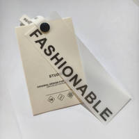 Étiquettes volantes en papier ZP-Custom avec logo pour accessoires vestimentaires Matériau recyclé Étiquettes d'étiquettes de vêtement imprimées écologiques