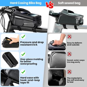 Sac de guidon de vélo personnalisé avec logo, accessoires de vélo, pièces de moto, sac de cadre tubulaire, sac avant de vélo étanche et durable - Product Image 6