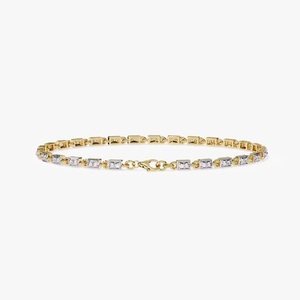 Pulsera de Oro Amarillo de 18k de Lujo, Joyería de Regalo para Mujer, Pulseras con Diamantes Cultivados en Laboratorio para Ella - Product Image 3