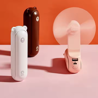 Kipas Mini multifungsi, kipas pendingin USB portabel saku elektrik lipat kipas kecil genggam dengan senter
