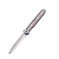 Couteau pliant portable multifonctionnel pour la survie en plein air, la randonnée et le camping, en acier inoxydable 3cr13, personnalisable OEM